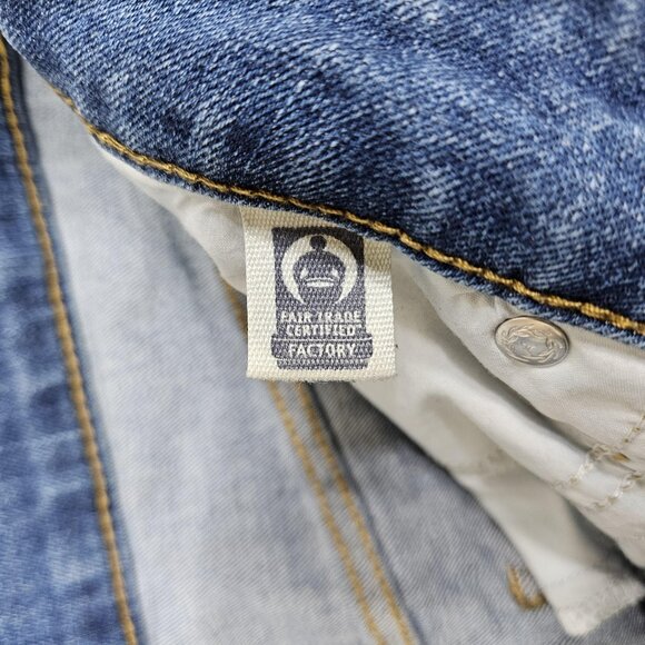 Universal Thread Jeans Womens 6/28R Blue High Rise Skinny Distressed Stretch - Picture 7 of 13